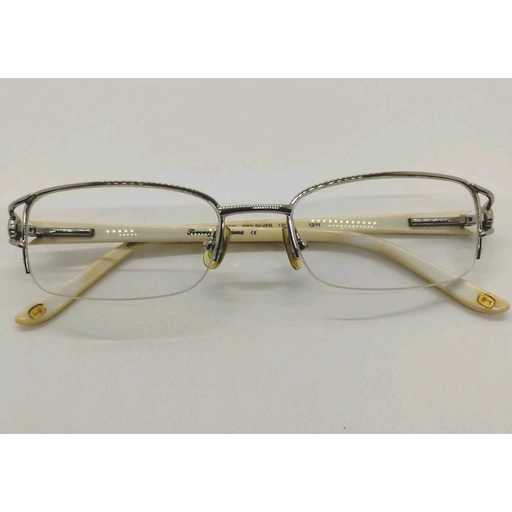 Tommy Bahama Eyeglass Frames TB5011 Silver Frame Cream 48-17-130 - Discoloration